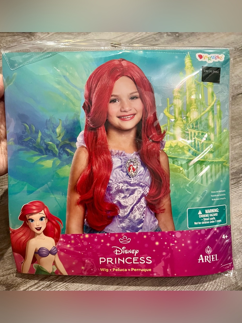 Disney Ariel Red Long Wavy Costume Wig